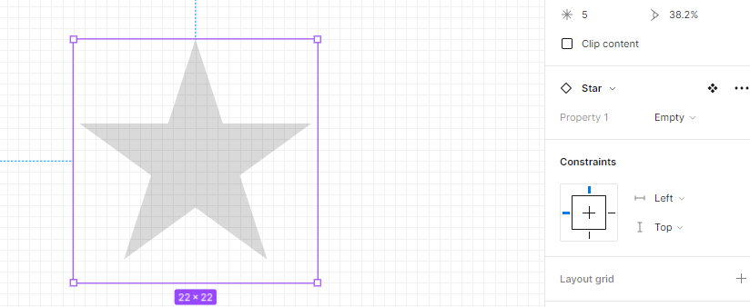 "Empty" star variant